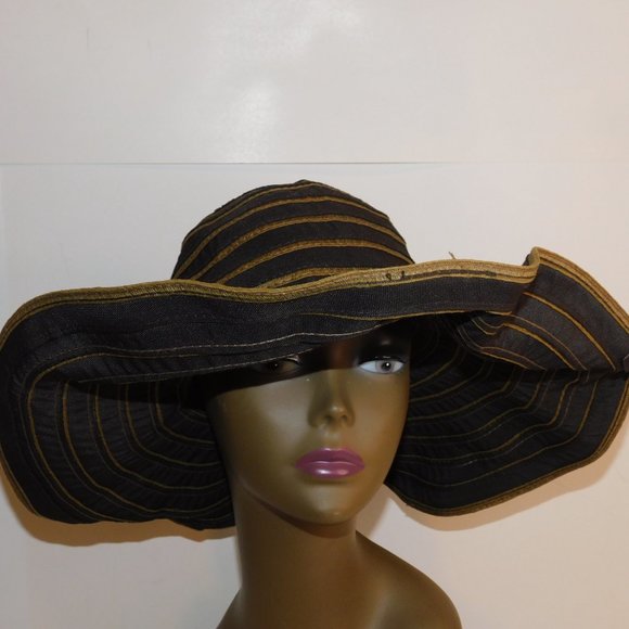 Peter Grimm True Character Brown Floppy Sun Hat Wire Rimmed Flower On Side main image 11